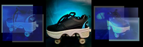 Deformation Retractable Electric Speed Kids Skate Kickout Roller Skate  Shoes Four 4 Wheels Light For Adults Girls Quads Roller - Buy Kids Roller  Skate